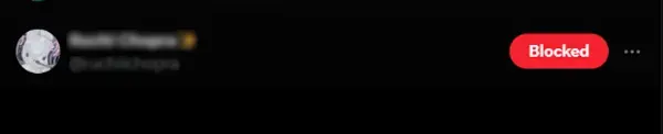 Tap on the Blocked icon