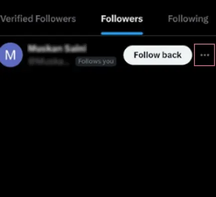 Tap on three dots