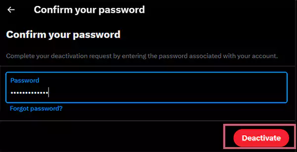 Go for the Deactivate option