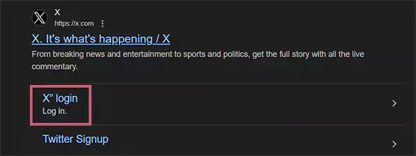 Go to the login page of X formerly Twitter