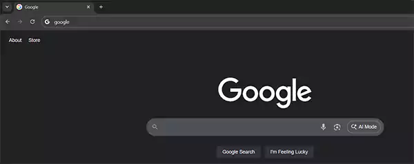 Open any web browser on your device