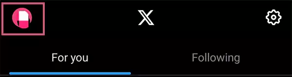 Tap on your profile picture