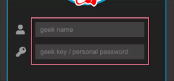 Enter the login credentials