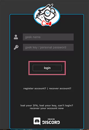 Tap on Login