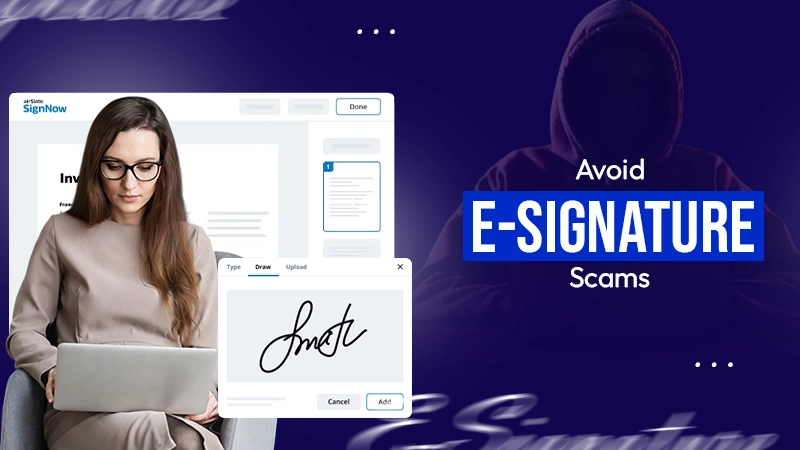 avoide e-signature scams