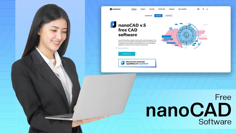 Free nanoCAD Software