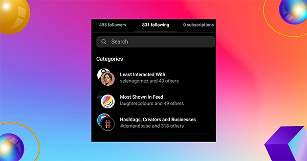 Following list