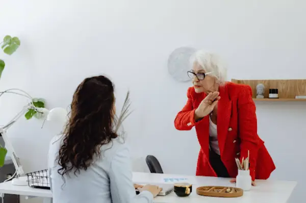 A Superior Reprimanding a Subordinate