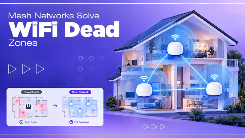 How Mesh Networks Solve WiFi Dead Zones