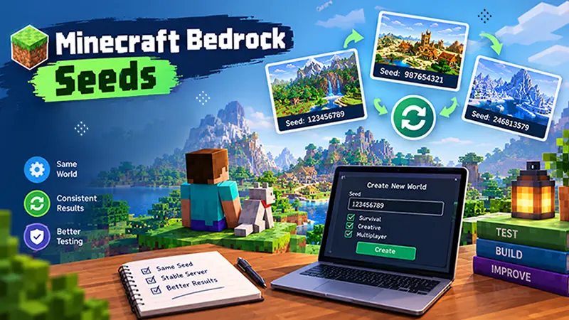Minecraft Bedrock Seeds for Repeatable Server Tests