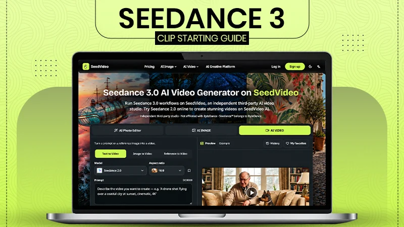 How To Start A Seedance 3.0 Clip From The Homepage