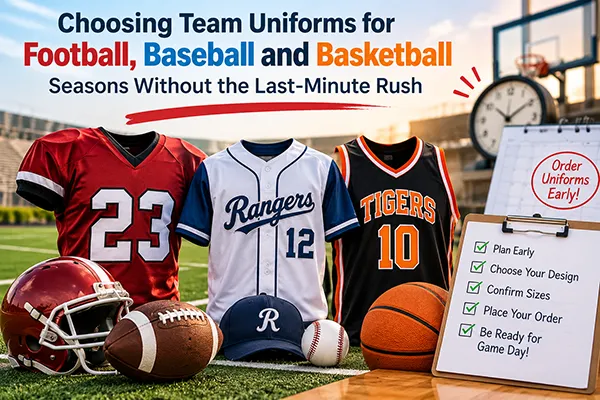 Choosing Team Uniforms for Football, Baseball and Basketball