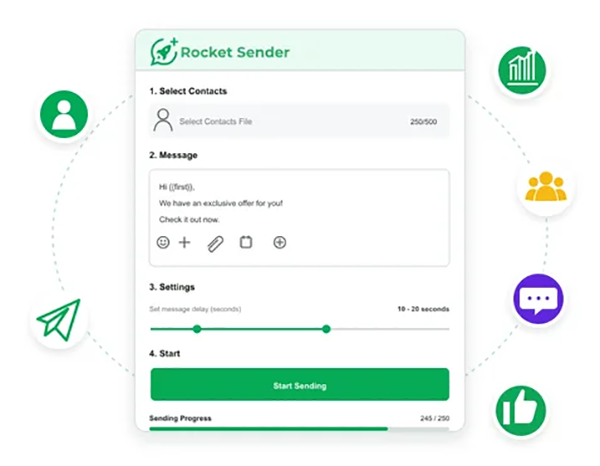 a WhatsApp Sender