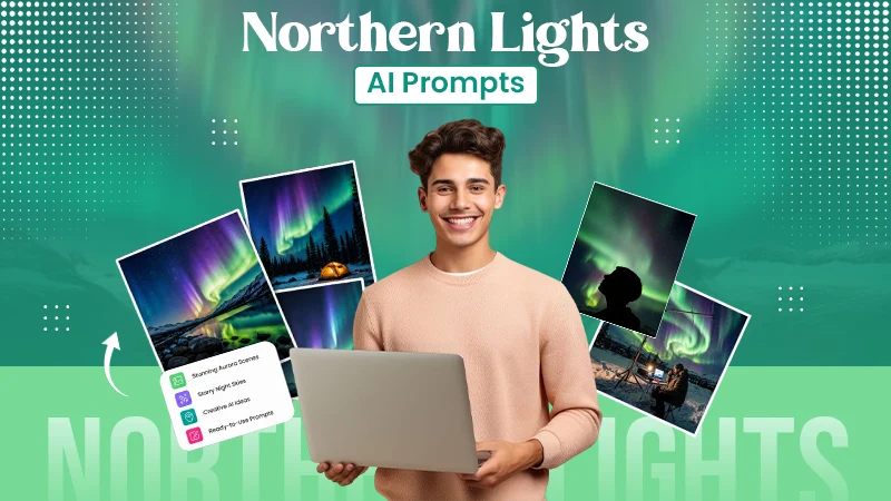 Northern Lights and Starry Sky AI Image Prompts